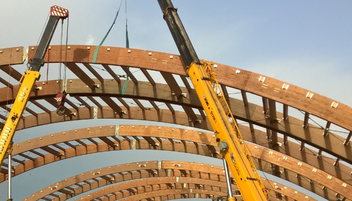 Grandi strutture in legno lamellare